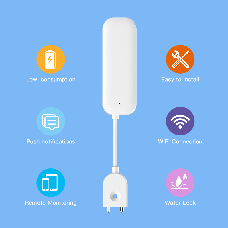 Tuya WiFi ZigBee 水センサー漏れ警報洪水漏水 - Home Security Devices のレビューと価格