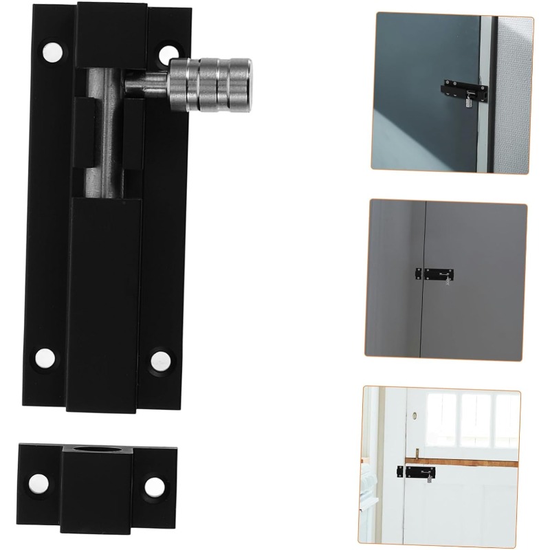 1pc セキュリティドアボルト補強ラッチ スライドゲート用ヘ - Door Reinforcer Kit のレビューと価格