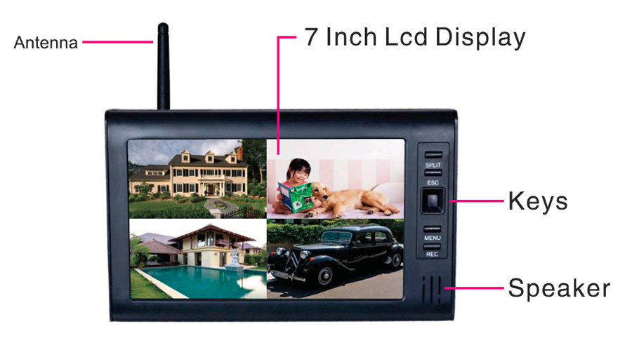 屋外ビデオ監視キット,LCD ccvセキュリティシステム,w - Home Security Video Cameras のレビューと価格