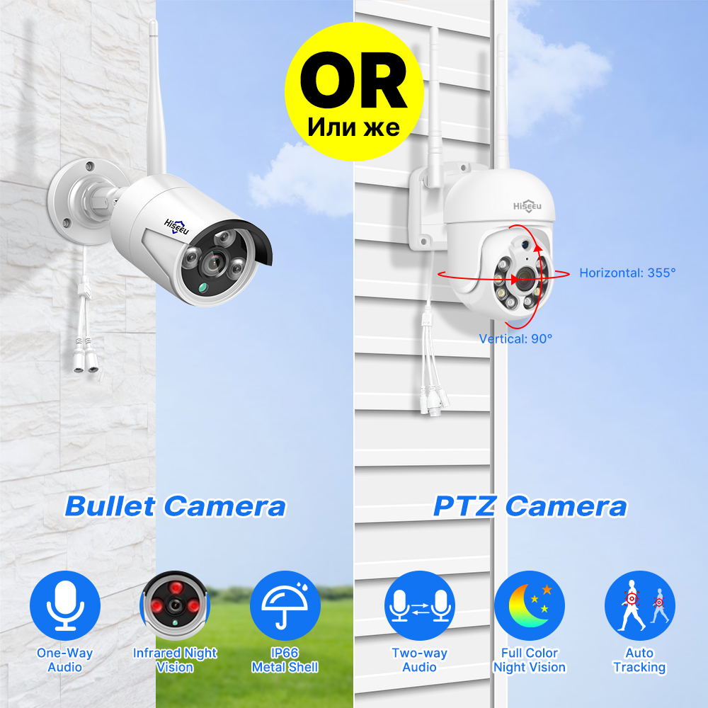 Hiseeu 5MP WiFi CCTV カメラセキュリティ - Home Security Panel のレビューと価格