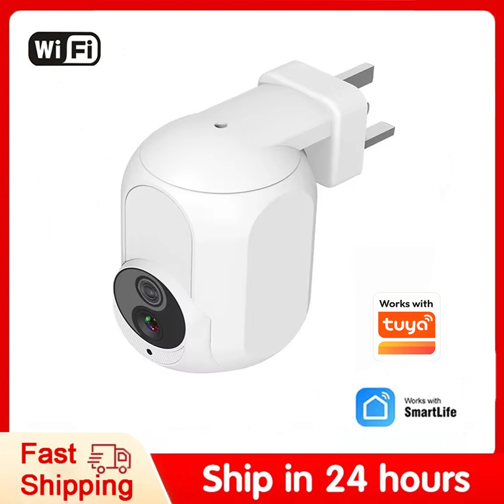壁掛けコンセント式カメラ Wifi 360度 °   108 - Home Security Google Camera のレビューと価格
