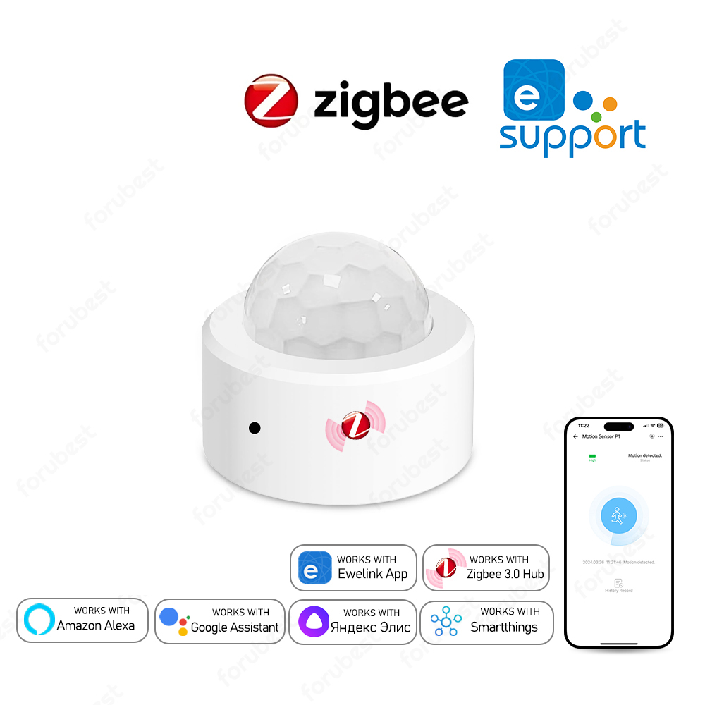 Zigbee 3.0 人感センサー PIR 赤外線検出器 ス - Home Security Alarm のレビューと価格