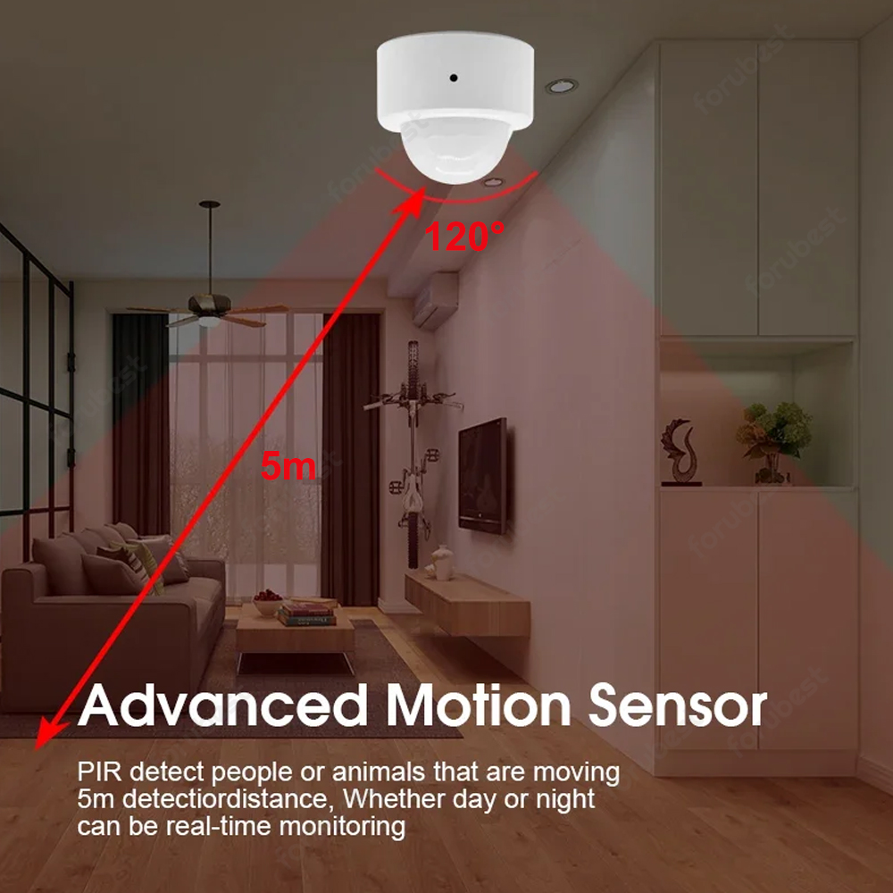 Zigbee 3.0 人感センサー PIR 赤外線検出器 ス - Home Security Alarm のレビューと価格