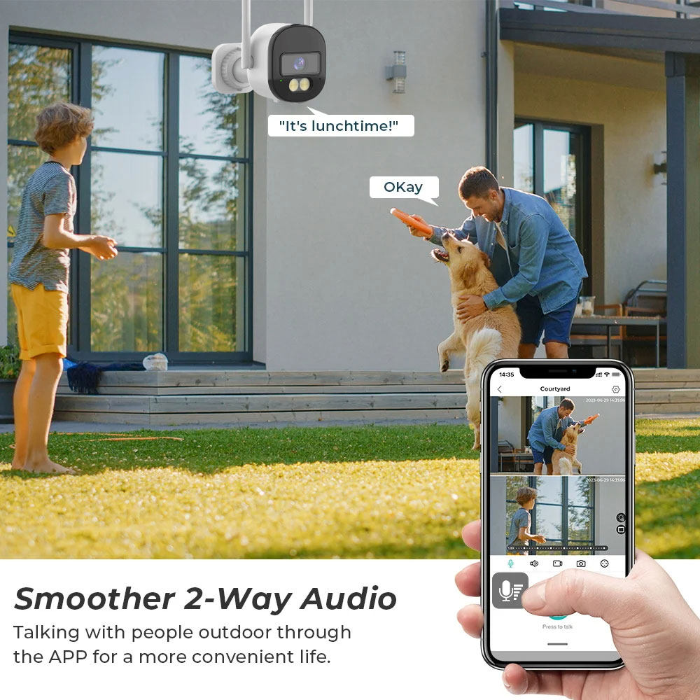 Tuya 5G Wifi IPカメラ屋外用5MP Onvif - Home Security Google Camera のレビューと価格