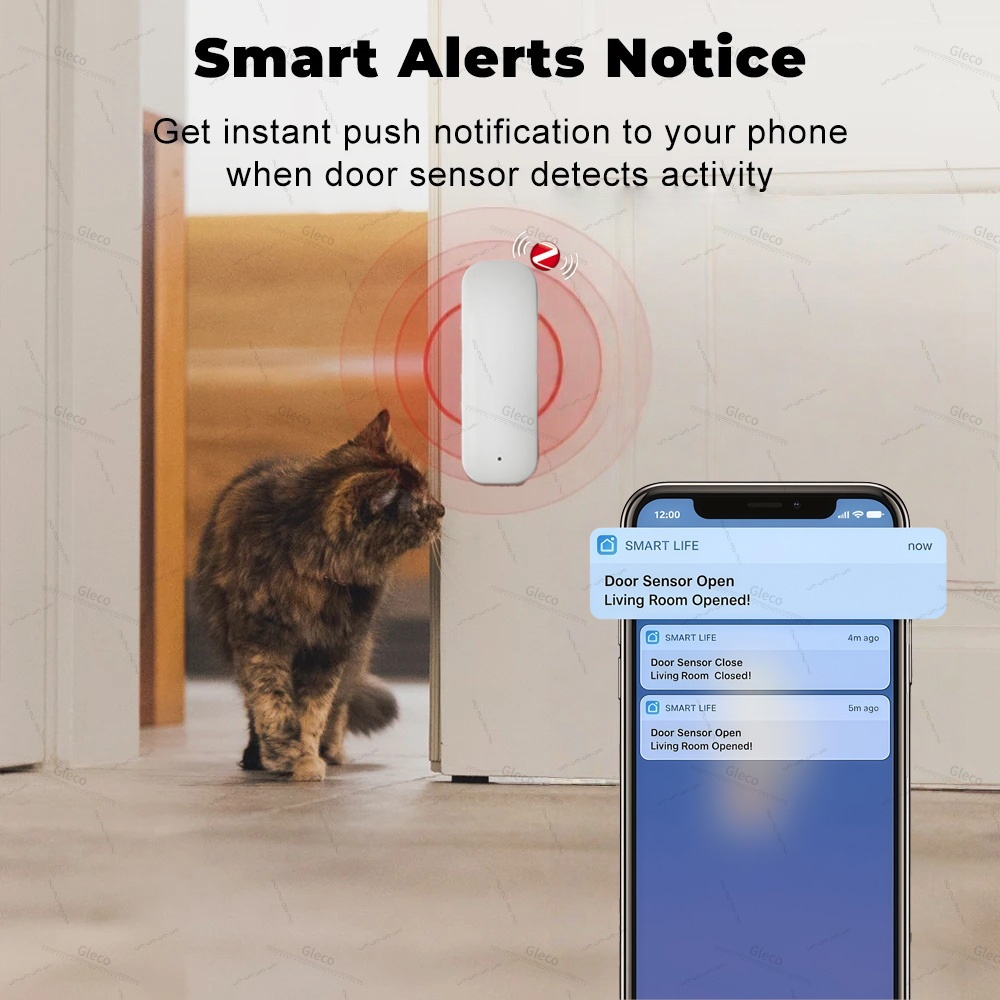 Tuya Zigbee ドア窓センサー アラーム検知器 盗難 - Home Security Devices のレビューと価格