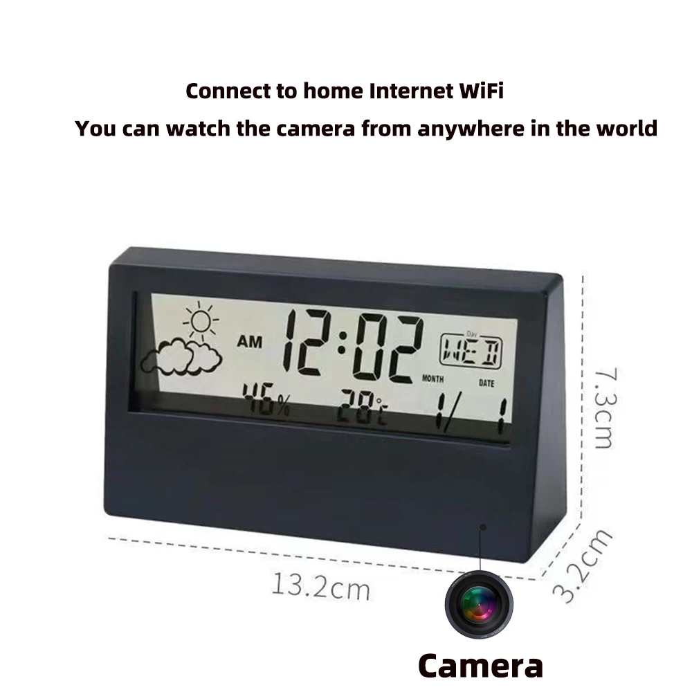 4K WiFi時計型カメラ（動体検知機能付き） |   アプ - Home Security Prices のレビューと価格
